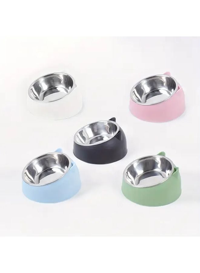 Green 2 in 1 Cat Bowl with Spill Proof Lid Heavy Duty Feeding and Watering Station - Image 3